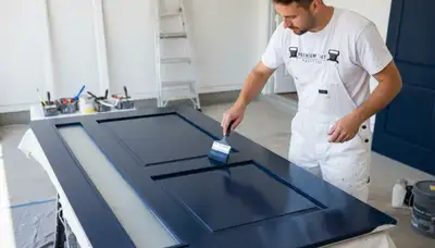 Professional door painting by expert house painters in Tacoma, WA for durable, weather-resistant finish