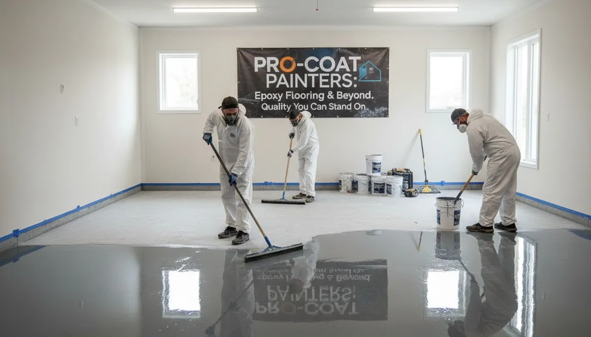 Professional epoxy floor coating in Tacoma, WA garage for durable, moisture‑resistant finish