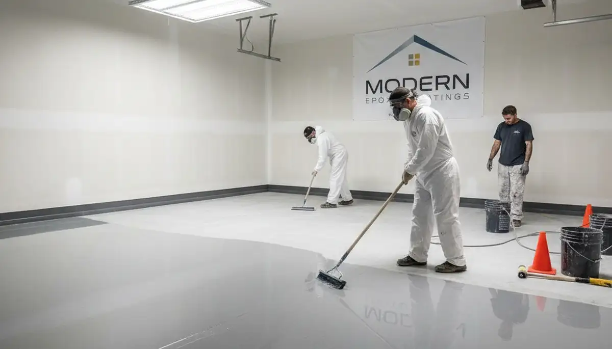 Epoxy floor coating in Tacoma WA garage for durable, moisture-resistant, professional finish