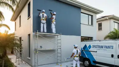 Professional exterior house painters applying weather-resistant paint in Tacoma, WA