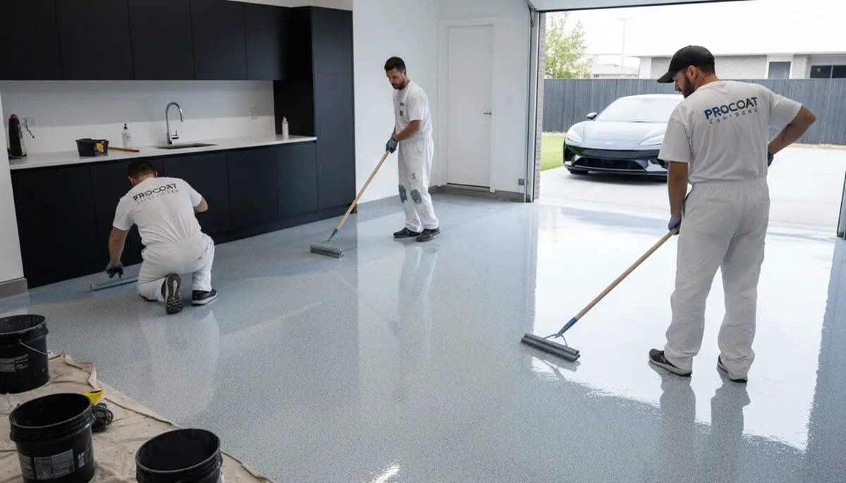 Professional epoxy garage floor coating in Tacoma, WA for durable, moisture‑resistant finish