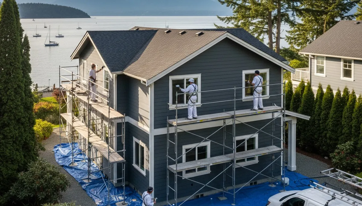 Tacoma, WA house painting contractor providing residential interior and exterior painting services