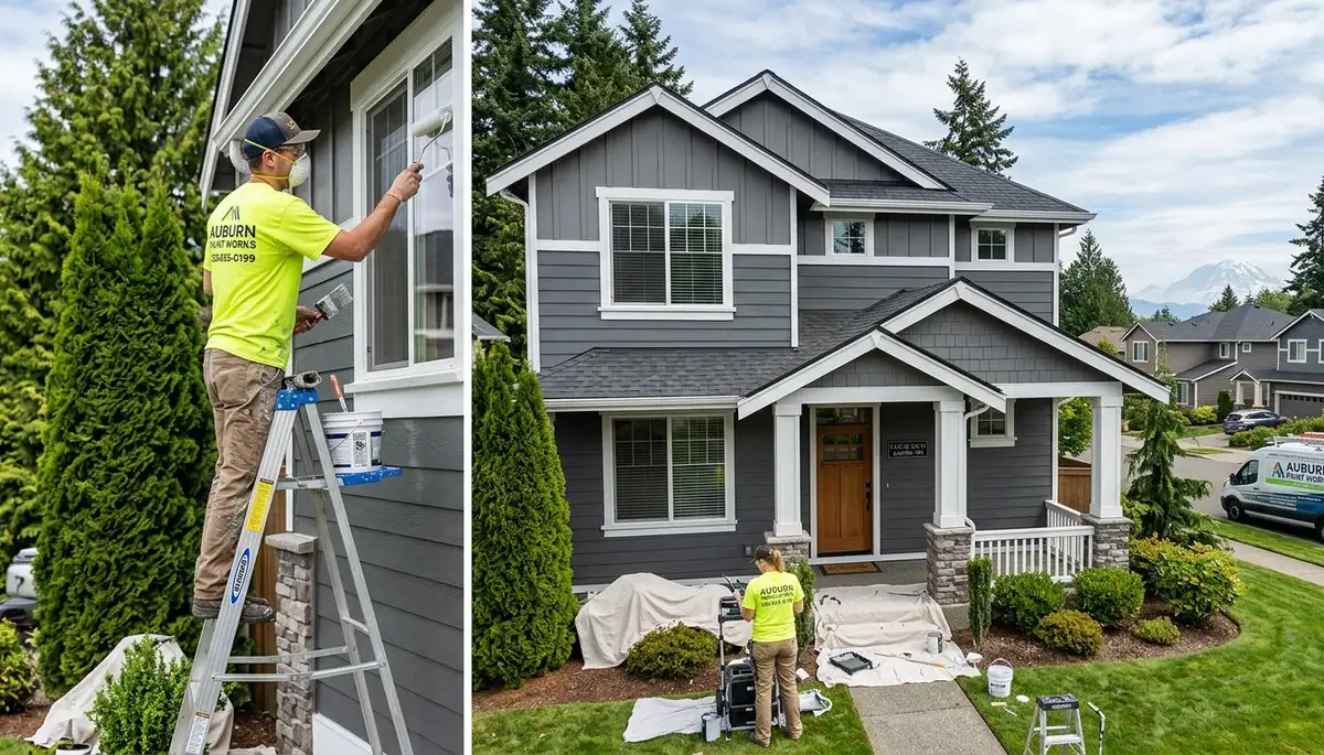Professional house painters in Tacoma WA providing expert residential exterior painting services