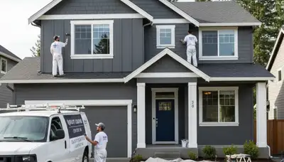 Tacoma, WA house painting crew providing professional exterior and interior painting services