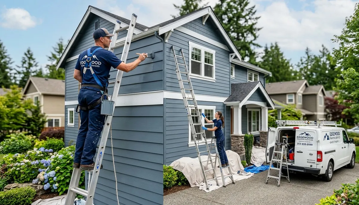 Professional house painters in Tacoma WA providing expert residential exterior painting services