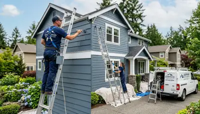 Professional house painters in Tacoma WA providing expert residential exterior painting services