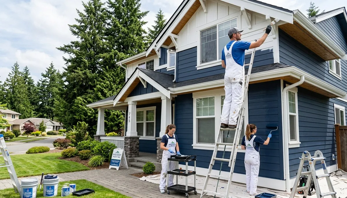 Professional house painters providing exterior home painting services in Tacoma, WA