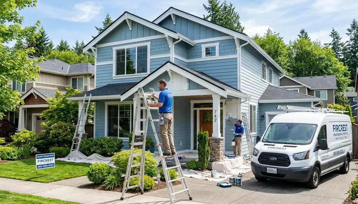 Professional house painters in Tacoma WA providing expert residential exterior painting services