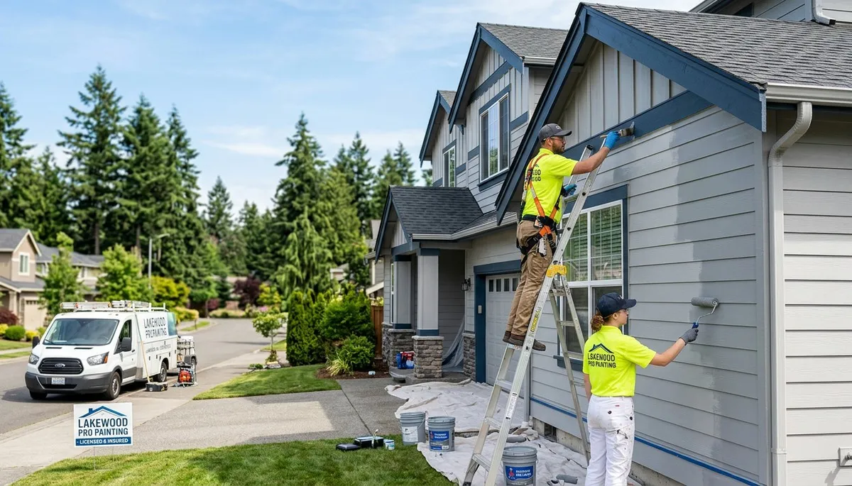Professional house painters in Tacoma WA providing expert residential exterior painting services