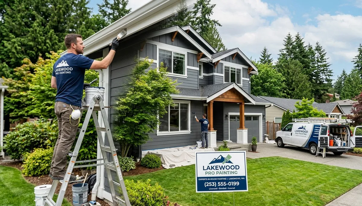 Professional house painters covering interior and exterior homes in Tacoma, WA