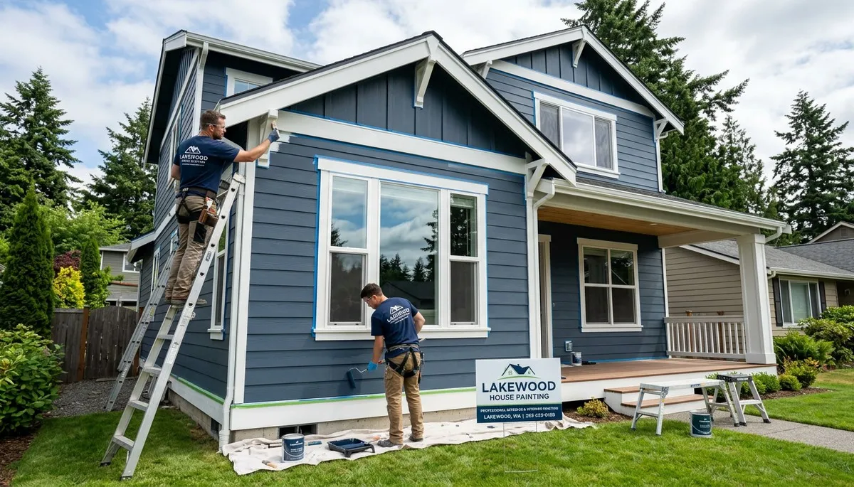 Professional house painters providing exterior home painting services in Tacoma, WA
