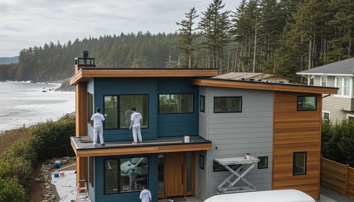 House painting service in Tacoma, WA by PaintingTacomaWA.com for residential exterior and interior projects