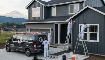 Professional house painters in Tacoma WA providing exterior and interior home painting services
