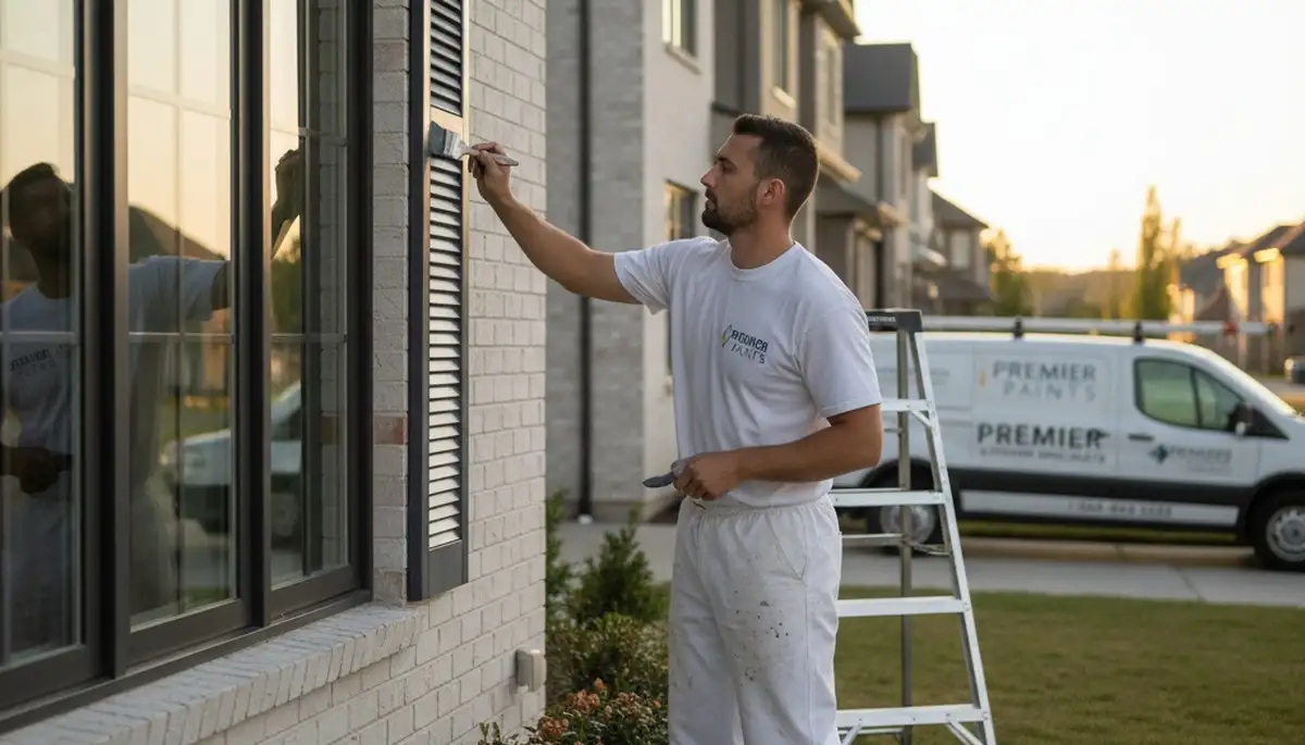 Professional shutter painting on Tacoma, WA home exterior for durable curb appeal restoration