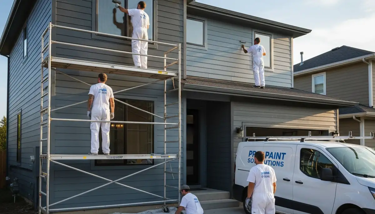 Professional siding painting on a Tacoma WA home by expert house painters using weather-resistant finish