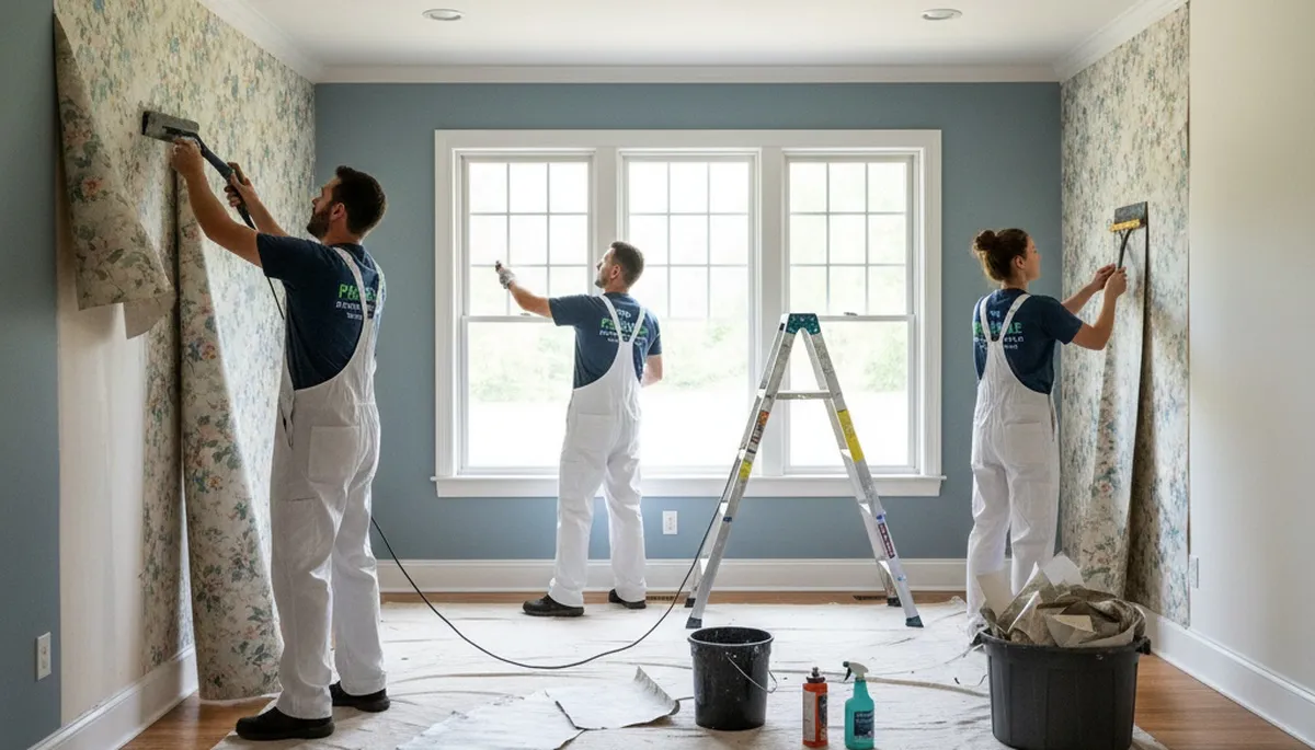 Professional wallpaper removal service in Tacoma WA for smooth, paint-ready interior walls