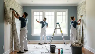 Professional wallpaper removal service in Tacoma WA for smooth, paint-ready interior walls