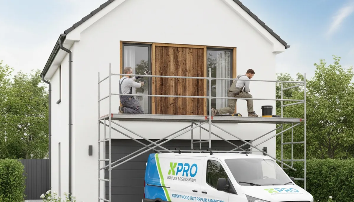 Professional wood rot repair on Tacoma WA home exterior by expert house painters